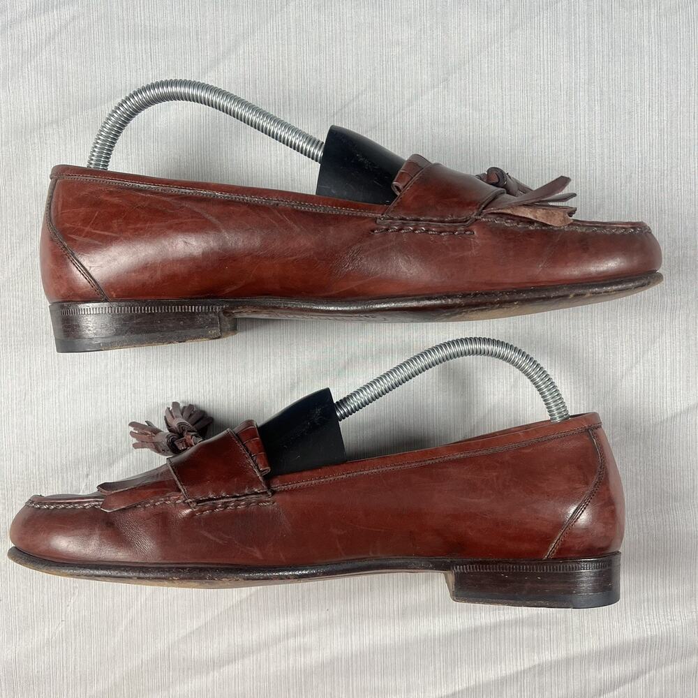 Cole Haan Genuine Leather Tassel Loafer Men’s Size 8 Dress Shoes Made in Italy